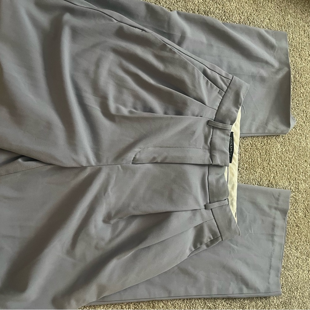 Dynamite Gray Trousers with Smooth Finish